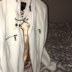 White leather jacket